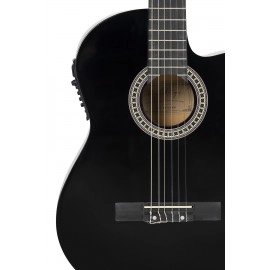 Miguel Artegas MAG65CEBK Siyah Elektro Klasik Gitar